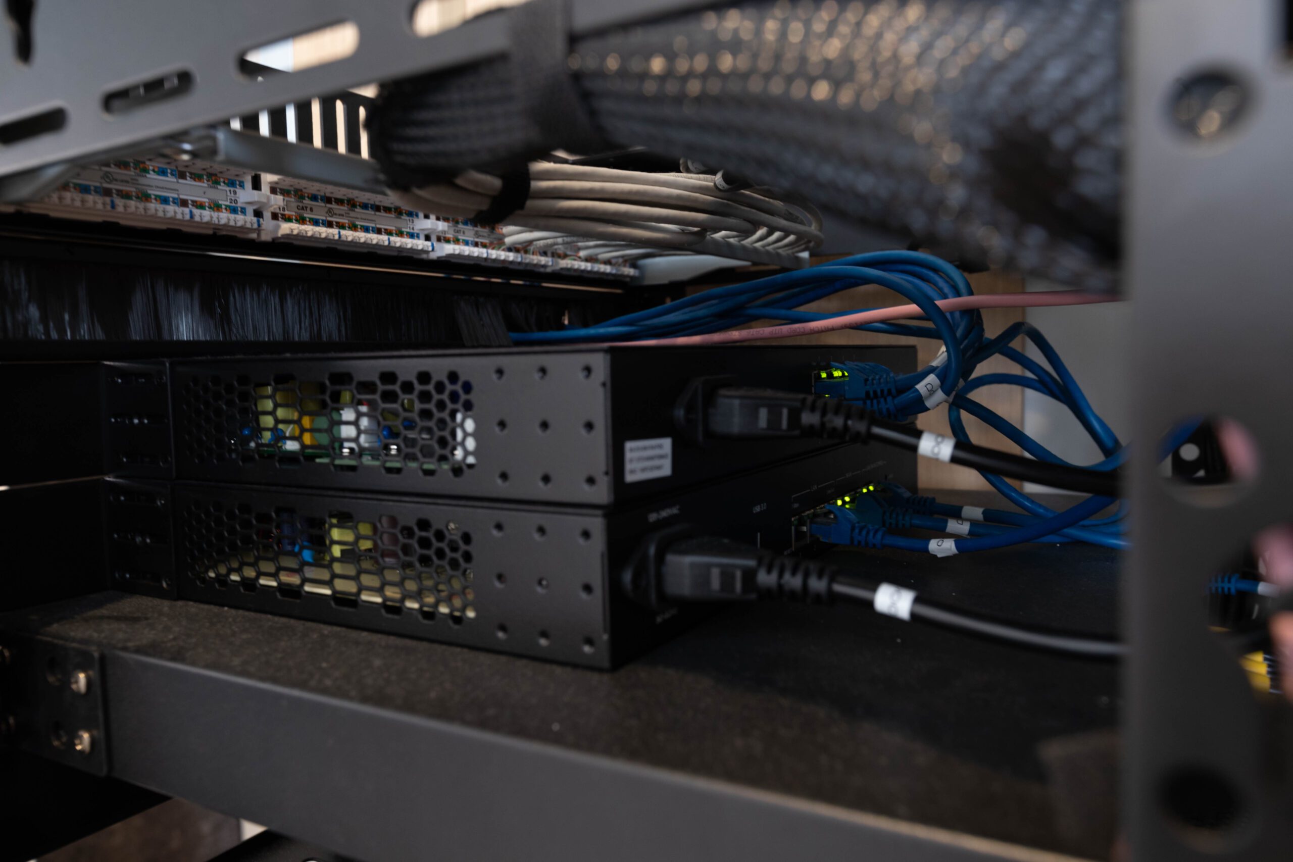 Portfolio Racks & Wiring Installation Wired by MJD