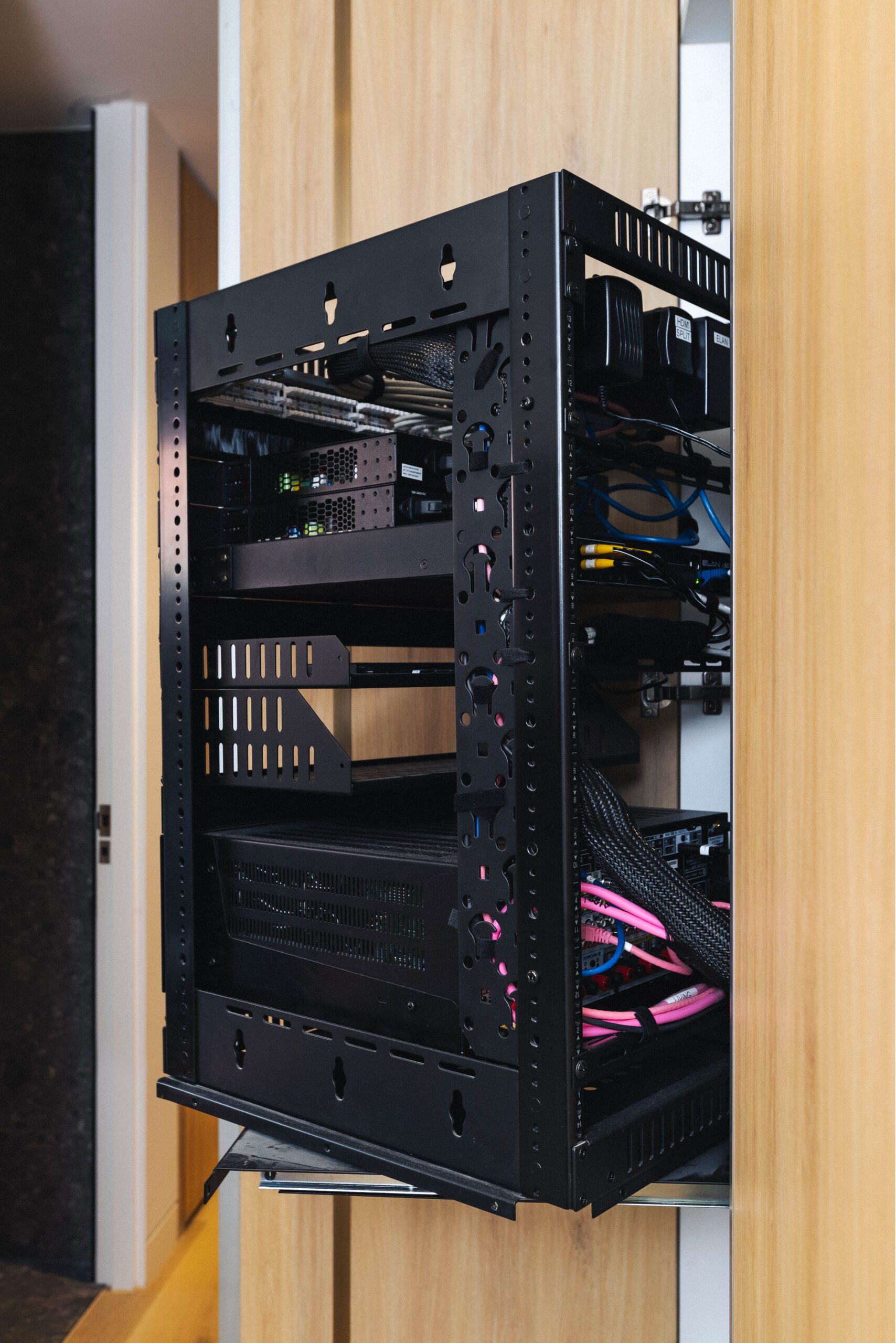 Portfolio Racks & Wiring Installation Wired by MJD