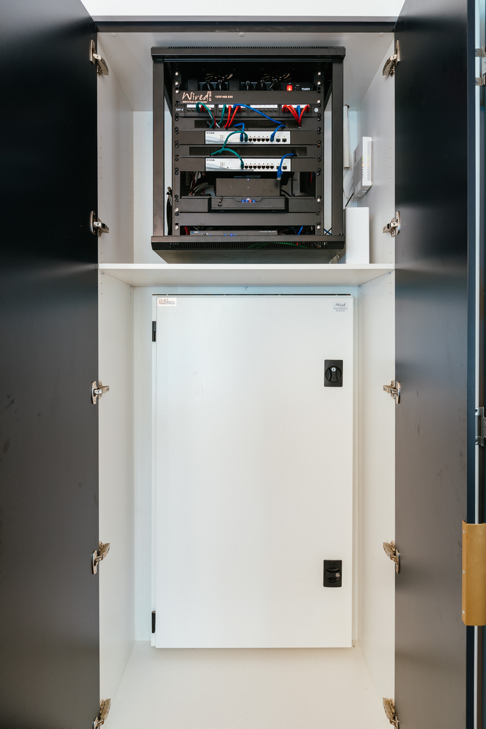 Portfolio Racks & Wiring Installation Wired by MJD