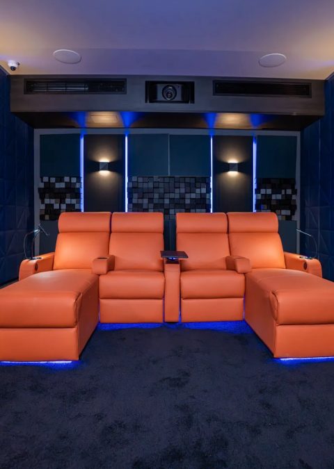 Aladdins Cave Wired by MJD theatre seats and room