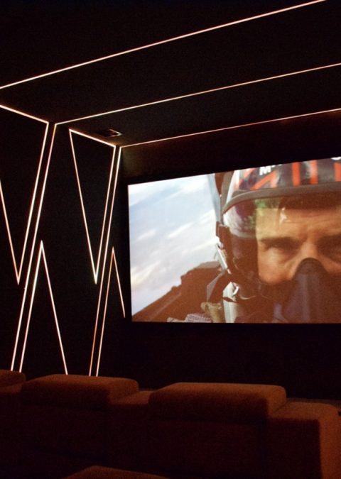 Infinity Cinema Room Triangle shape lighting Large